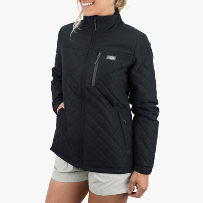 AFTCO Women's Crosswind Puff Jacket Black