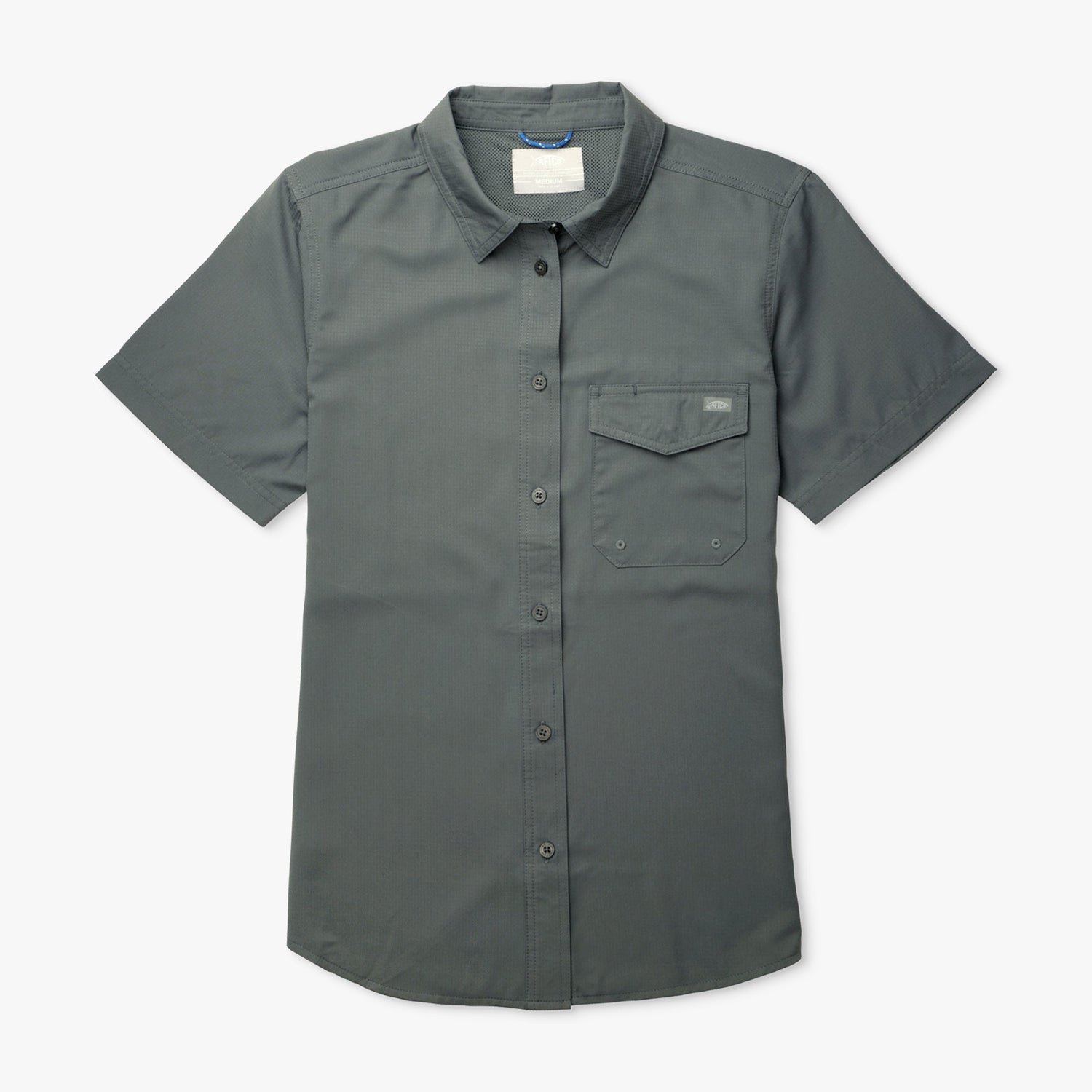 AFTCO Women's Palomar Tech SS Wovens Charcoal
