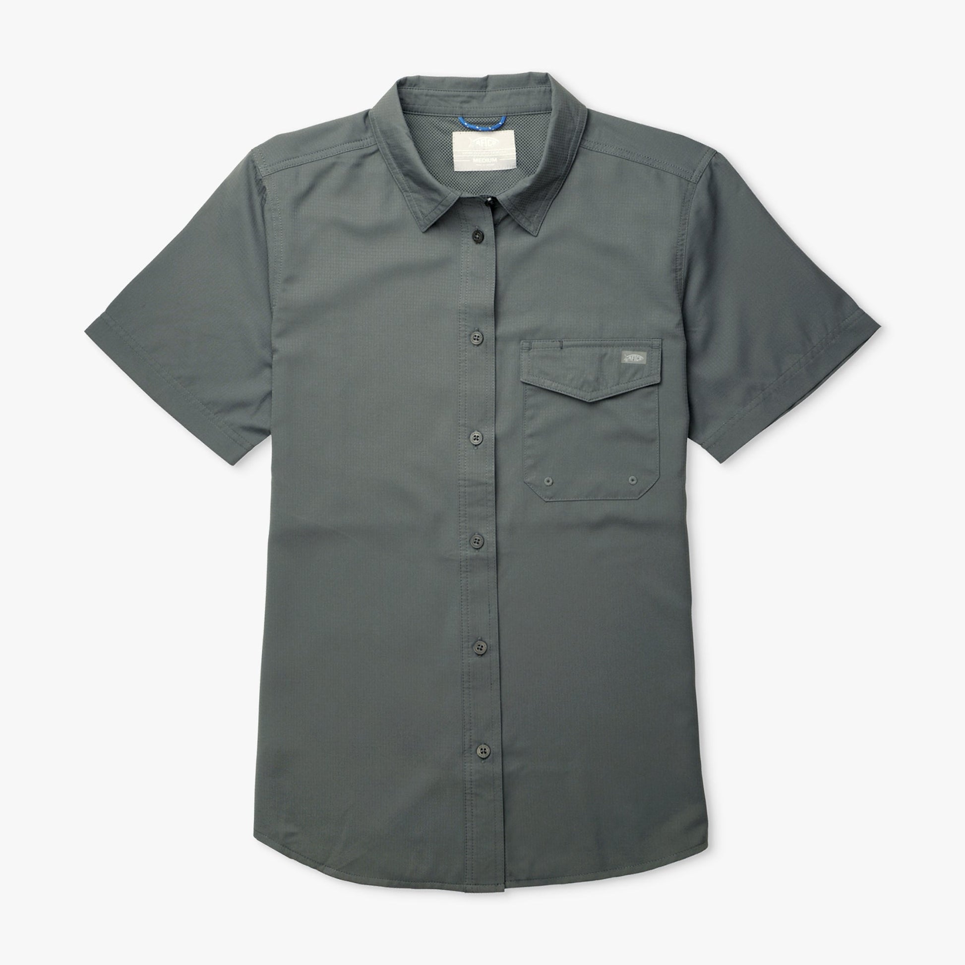 AFTCO Women's Palomar Tech SS Wovens Charcoal