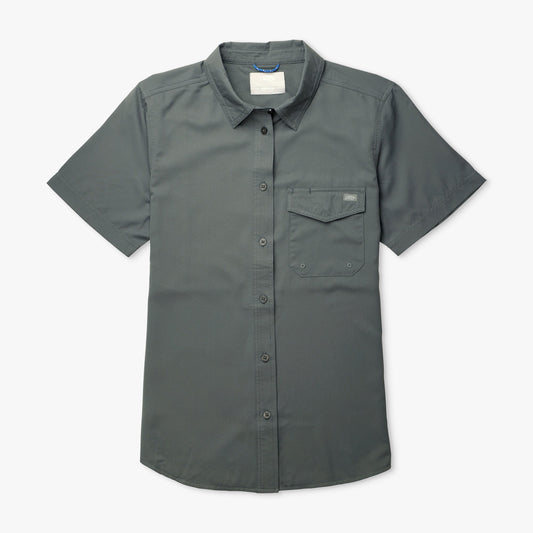 AFTCO Women's Palomar Tech SS Wovens Charcoal