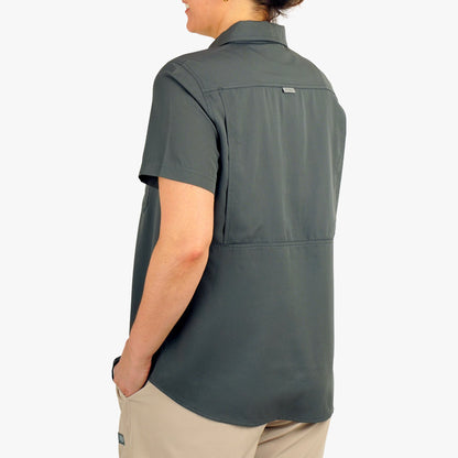 AFTCO Women's Palomar Tech SS Wovens Charcoal