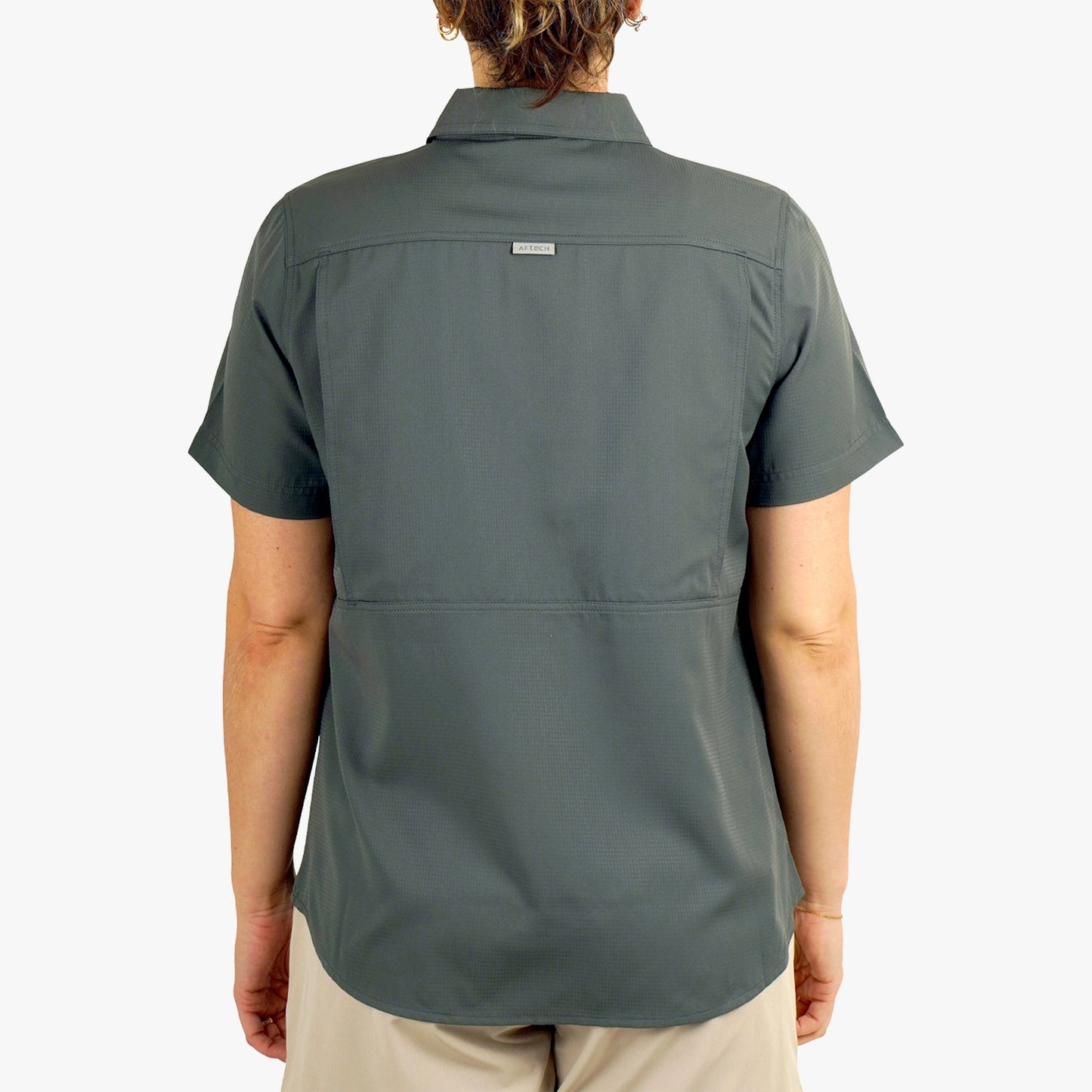 AFTCO Women's Palomar Tech SS Wovens Charcoal