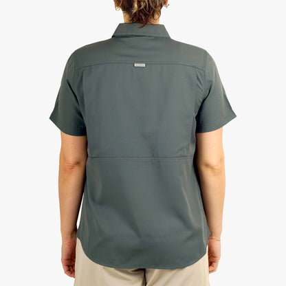 AFTCO Women's Palomar Tech SS Wovens Charcoal