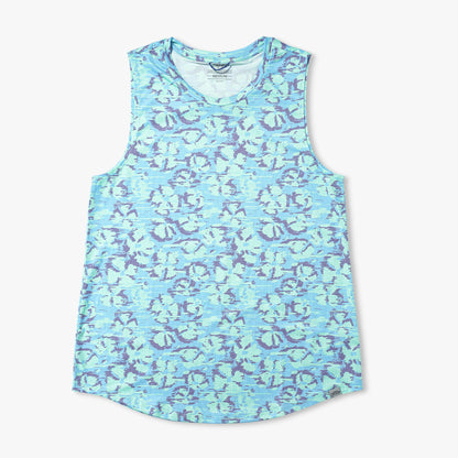 AFTCO Women' s Sandbar Fishing Tank Top| AFTCO Moonlight Jade