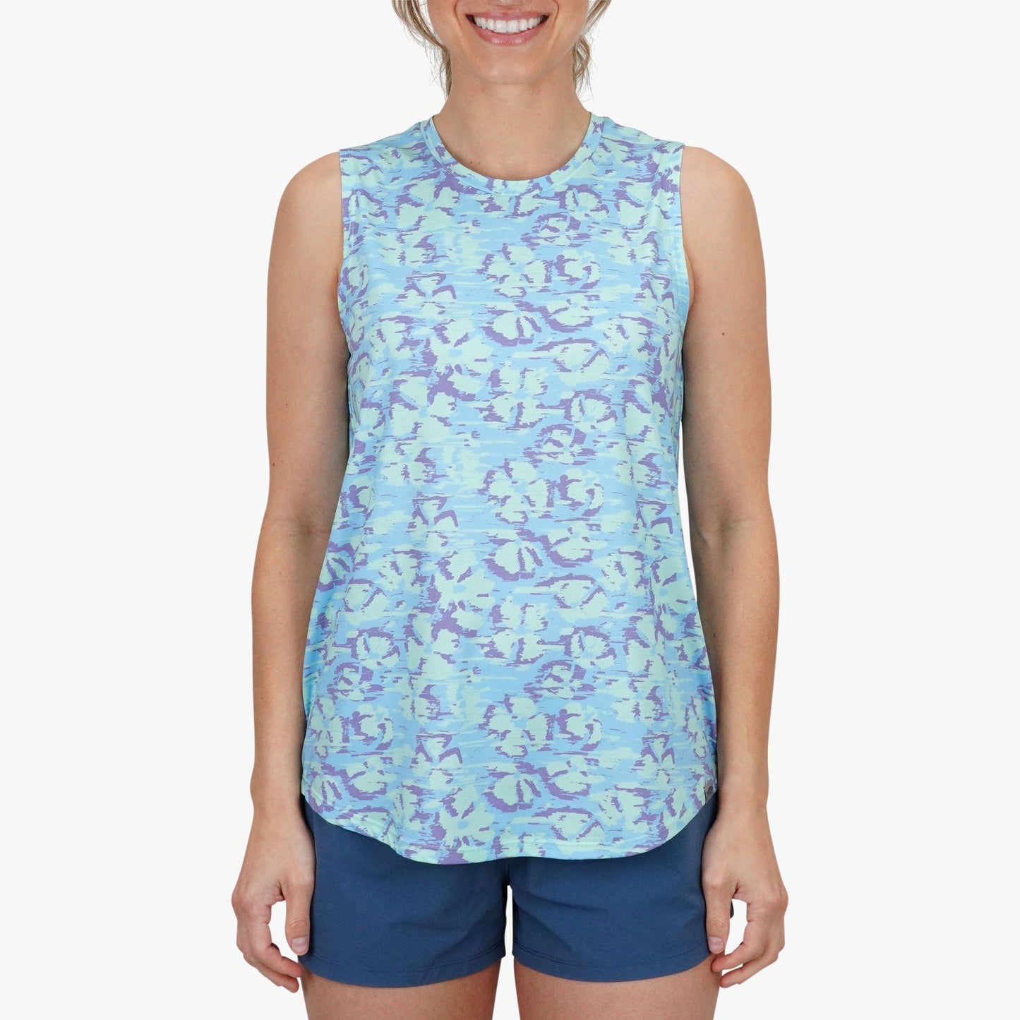 AFTCO Women' s Sandbar Fishing Tank Top| AFTCO Moonlight Jade