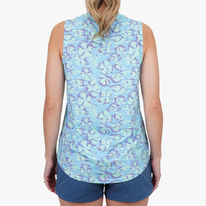 AFTCO Women' s Sandbar Fishing Tank Top| AFTCO Moonlight Jade