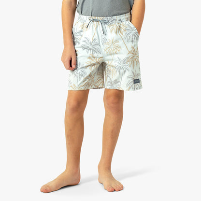 AFTCO Youth Strike Printed Swim Shorts Aqa Glass