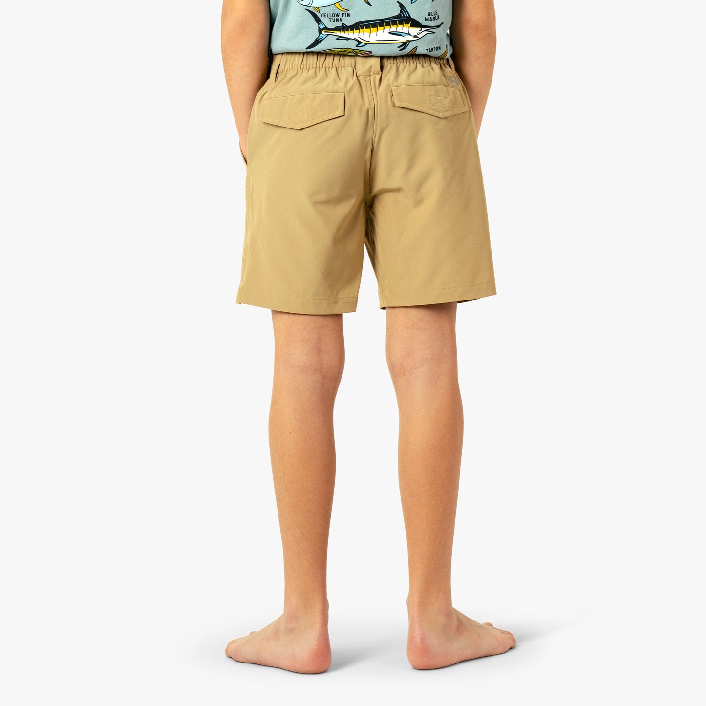 AFTCO Youth Everyday Stretch Fishing Shorts Dark Sand