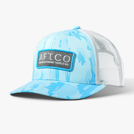AFTCO Youth Victory Fishing Trucker Hat Tidal Current Camo