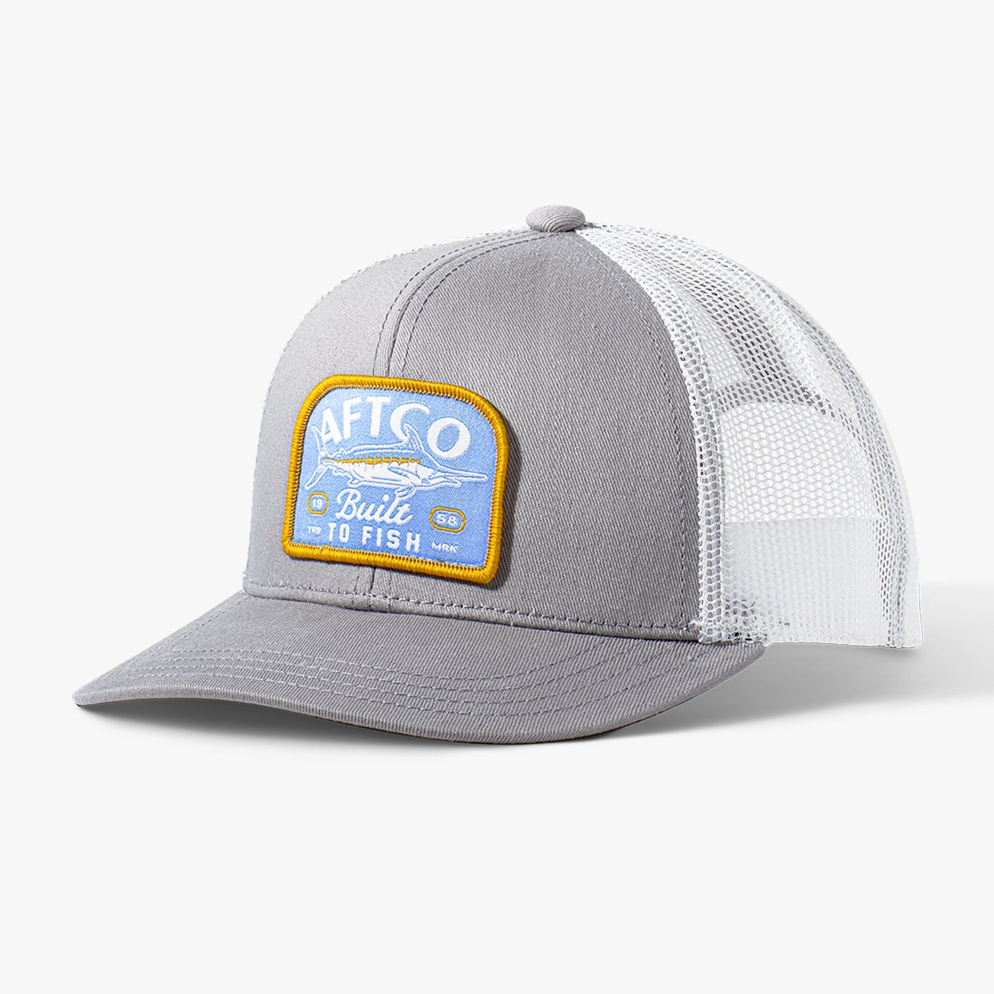 AFTCO Youth Trilogy Fishing Trucker Hat Silver
