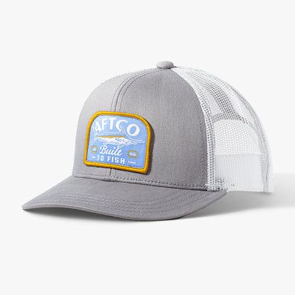 AFTCO Youth Trilogy Fishing Trucker Hat Silver