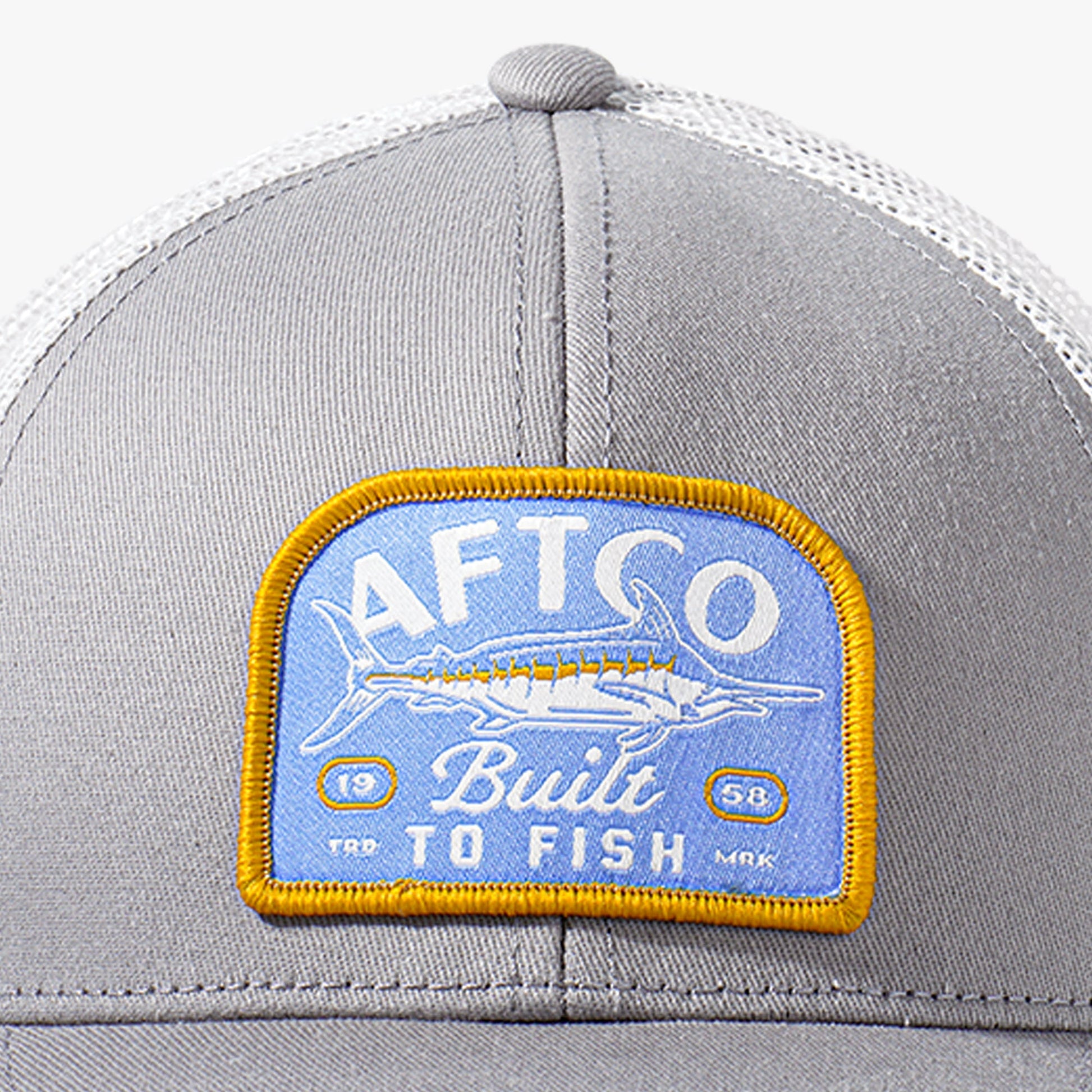 AFTCO Youth Trilogy Fishing Trucker Hat Silver