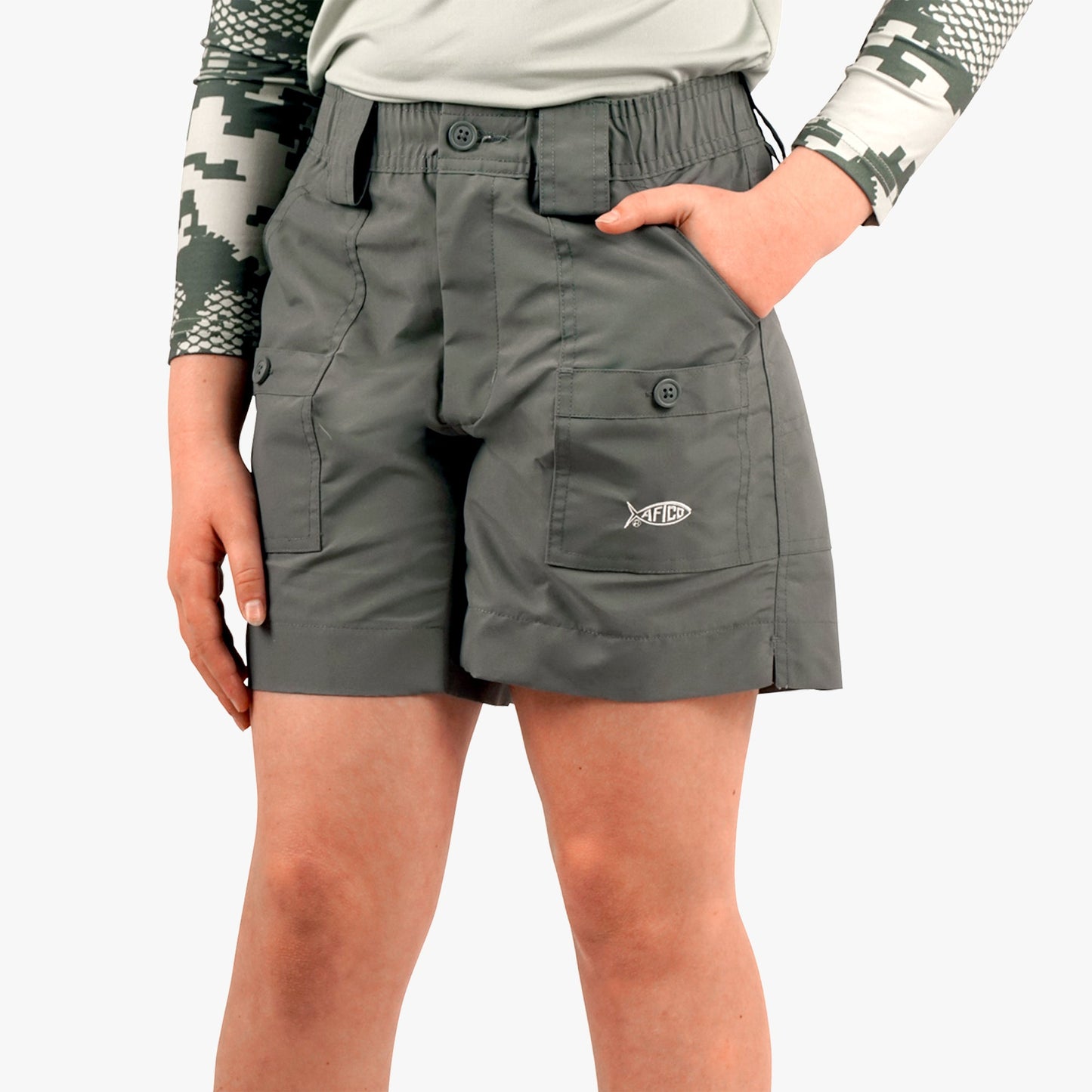 AFTCO Kids Original Fishing Shorts Splish Splash