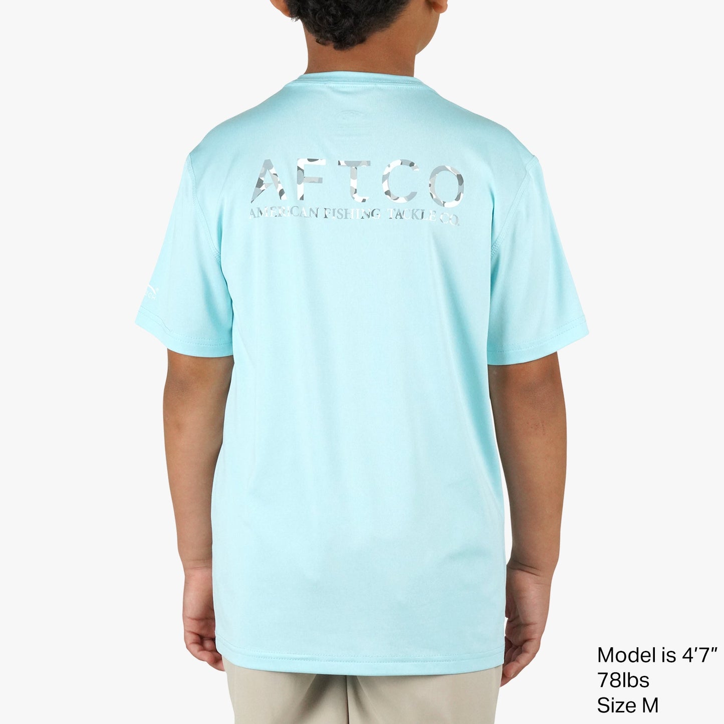 AFTCO Youth Samurai SS Performance Shirt Steel Heather