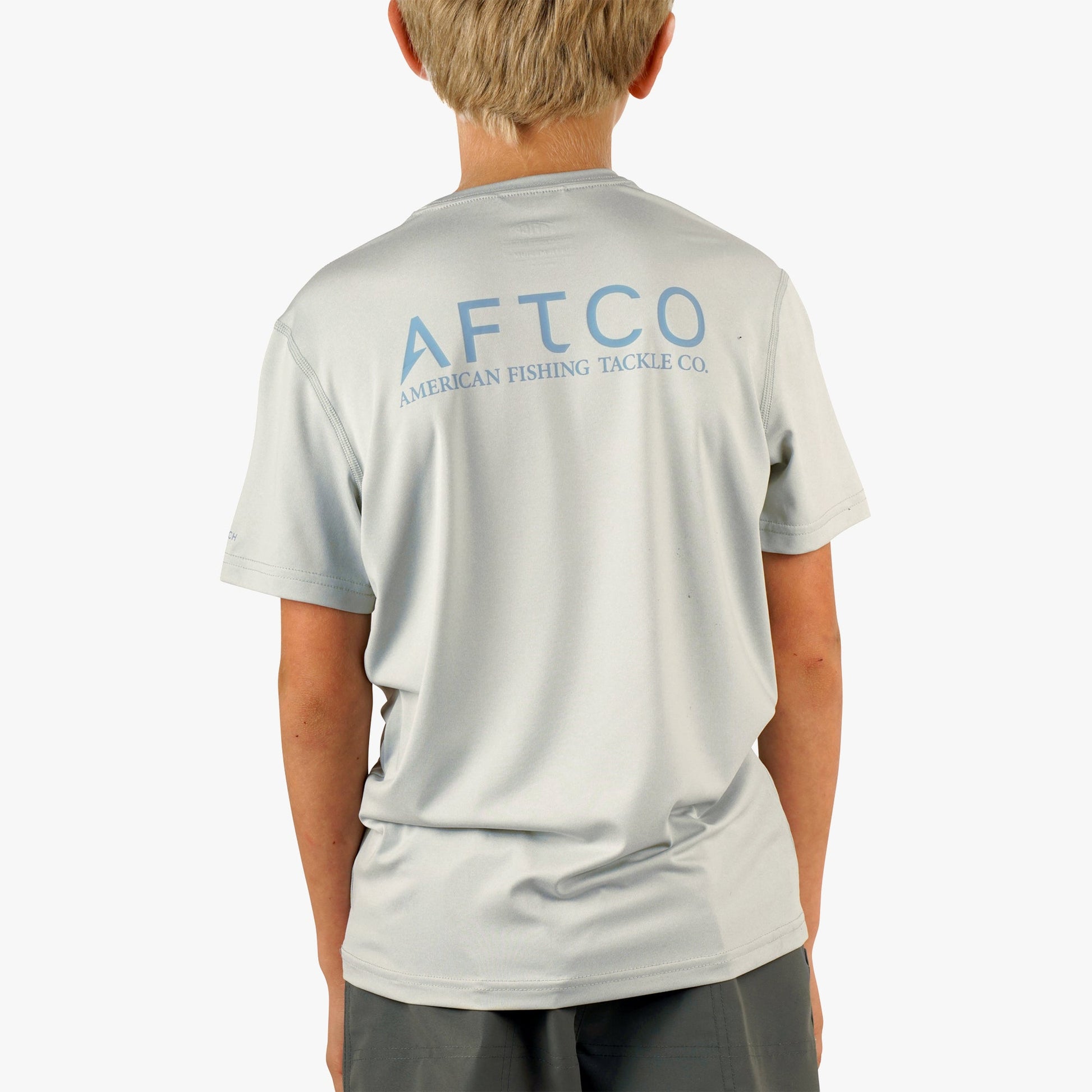 AFTCO Youth Samurai SS Performance Shirt Steel Heather