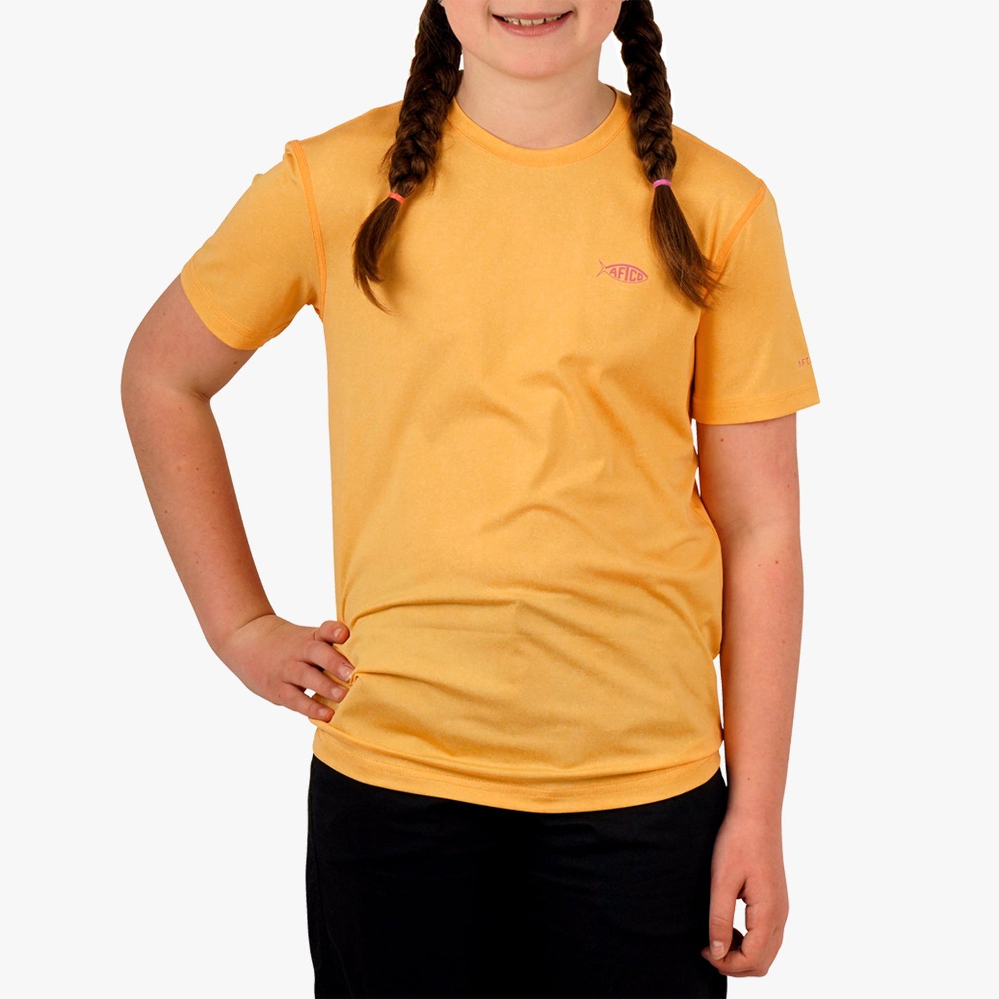 AFTCO Youth Samurai SS Performance Shirt Steel Heather