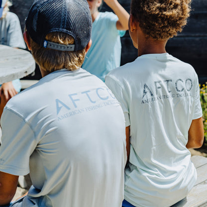 AFTCO Youth Samurai SS Performance Shirt Steel Heather