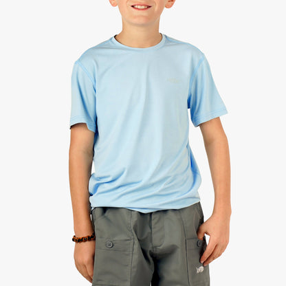 AFTCO Youth Samurai SS Performance Shirt Steel Heather