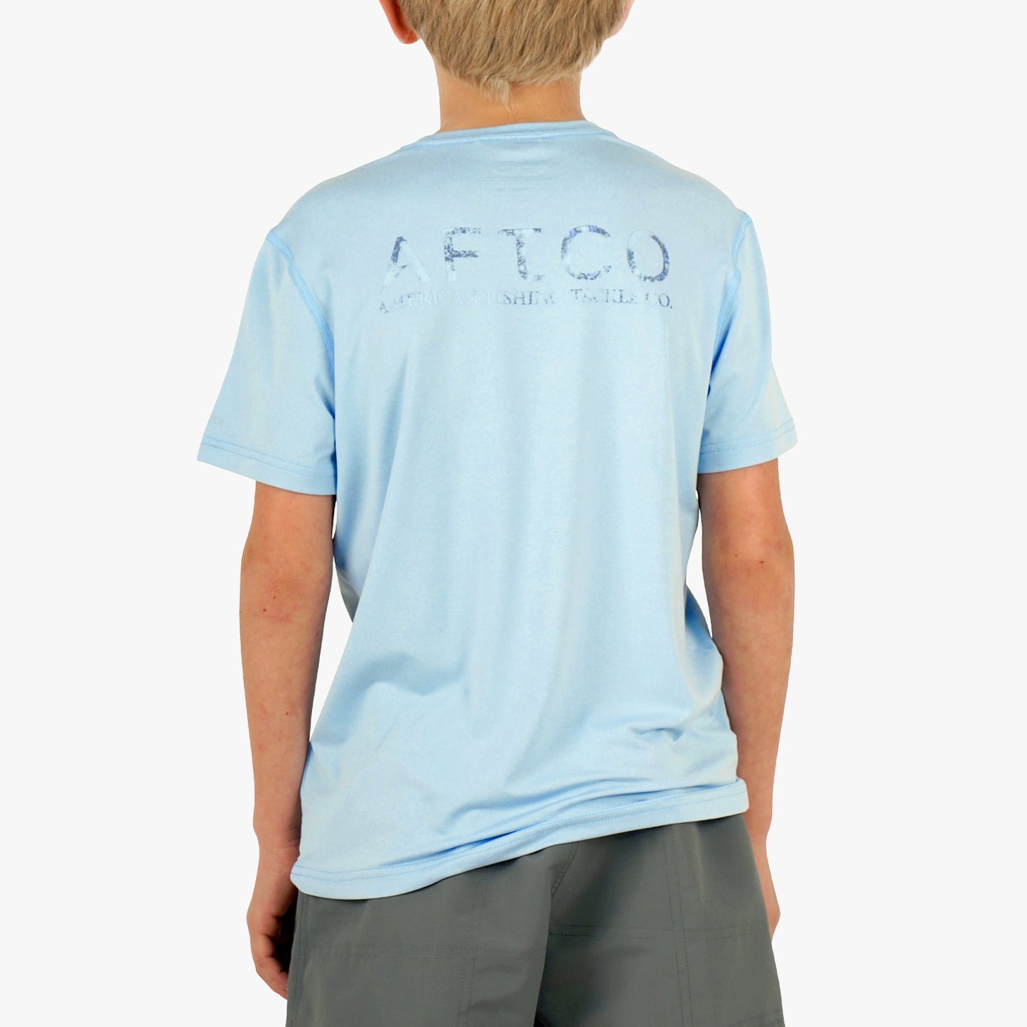 AFTCO Youth Samurai SS Performance Shirt Steel Heather