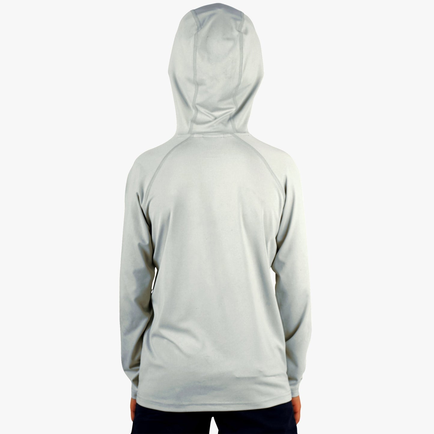 AFTCO Youth Samurai Hood Performance LS Shirt Steel Heather