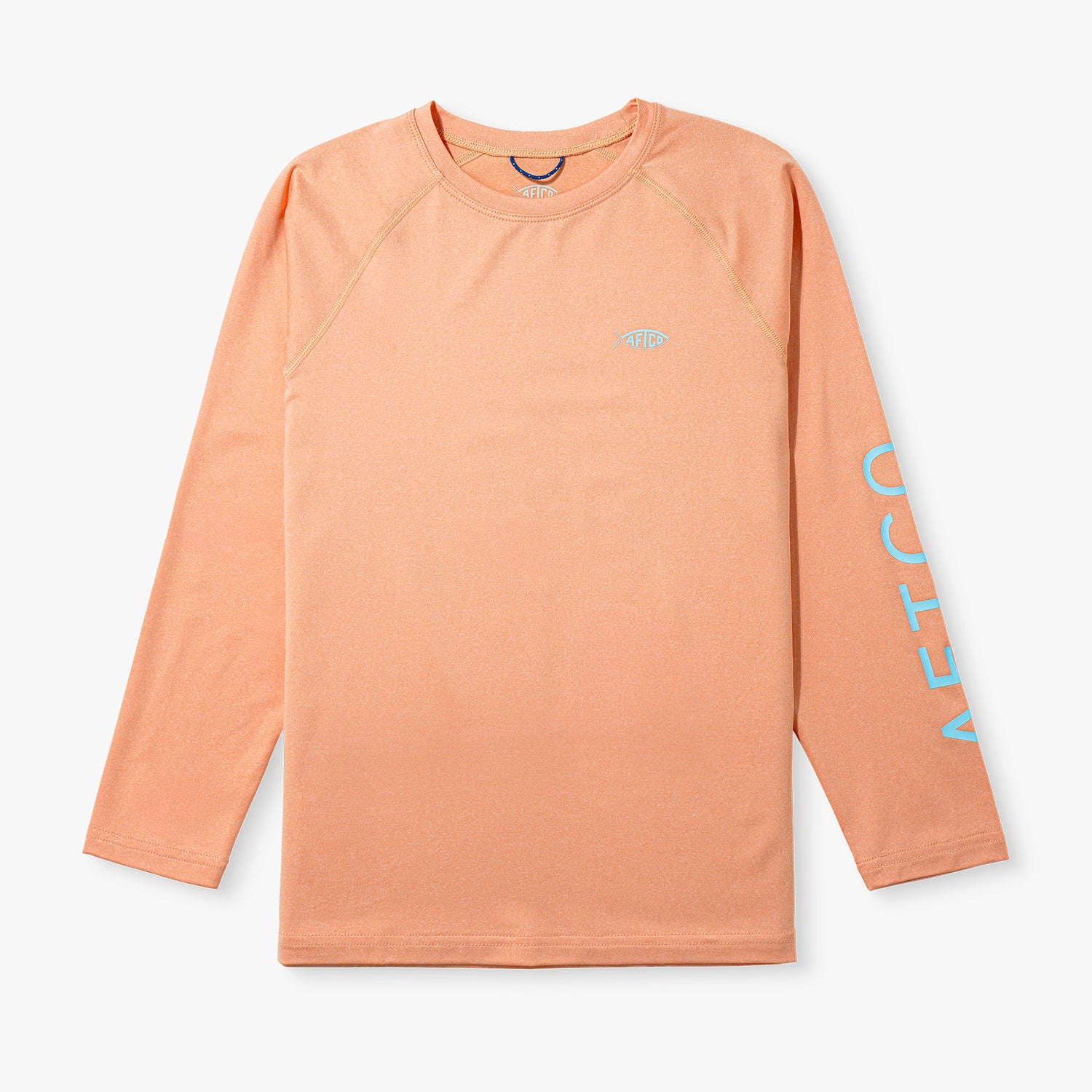 AFTCO Youth Samurai Performance LS Shirt Coral Sands Heather