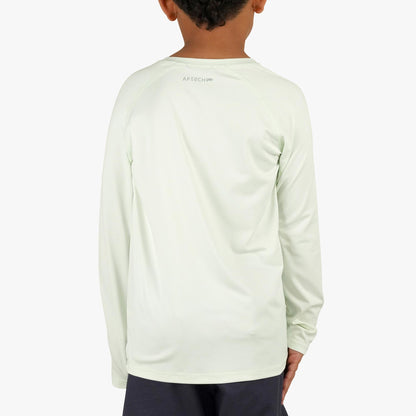 AFTCO Youth Samurai Performance LS Shirt Coral Sands Heather