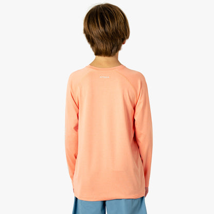 AFTCO Youth Samurai Performance LS Shirt Coral Sands Heather