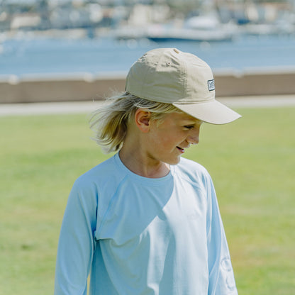 AFTCO Youth Samurai Performance LS Shirt Coral Sands Heather