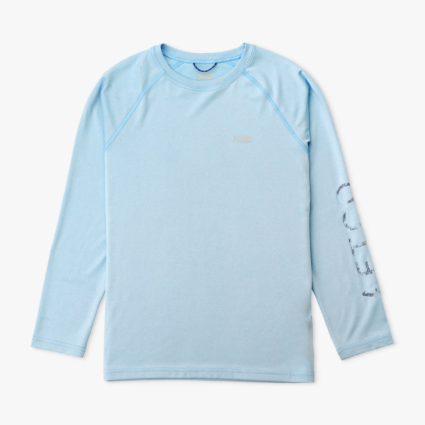 AFTCO Youth Samurai Performance LS Shirt Coral Sands Heather