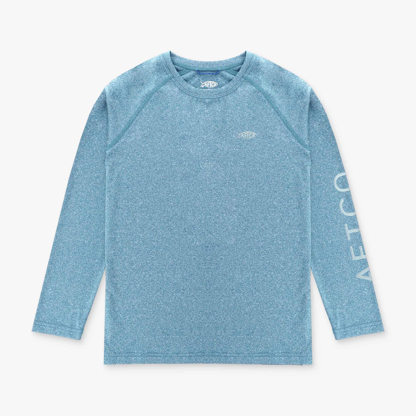 AFTCO Youth Samurai Performance LS Shirt Coral Sands Heather