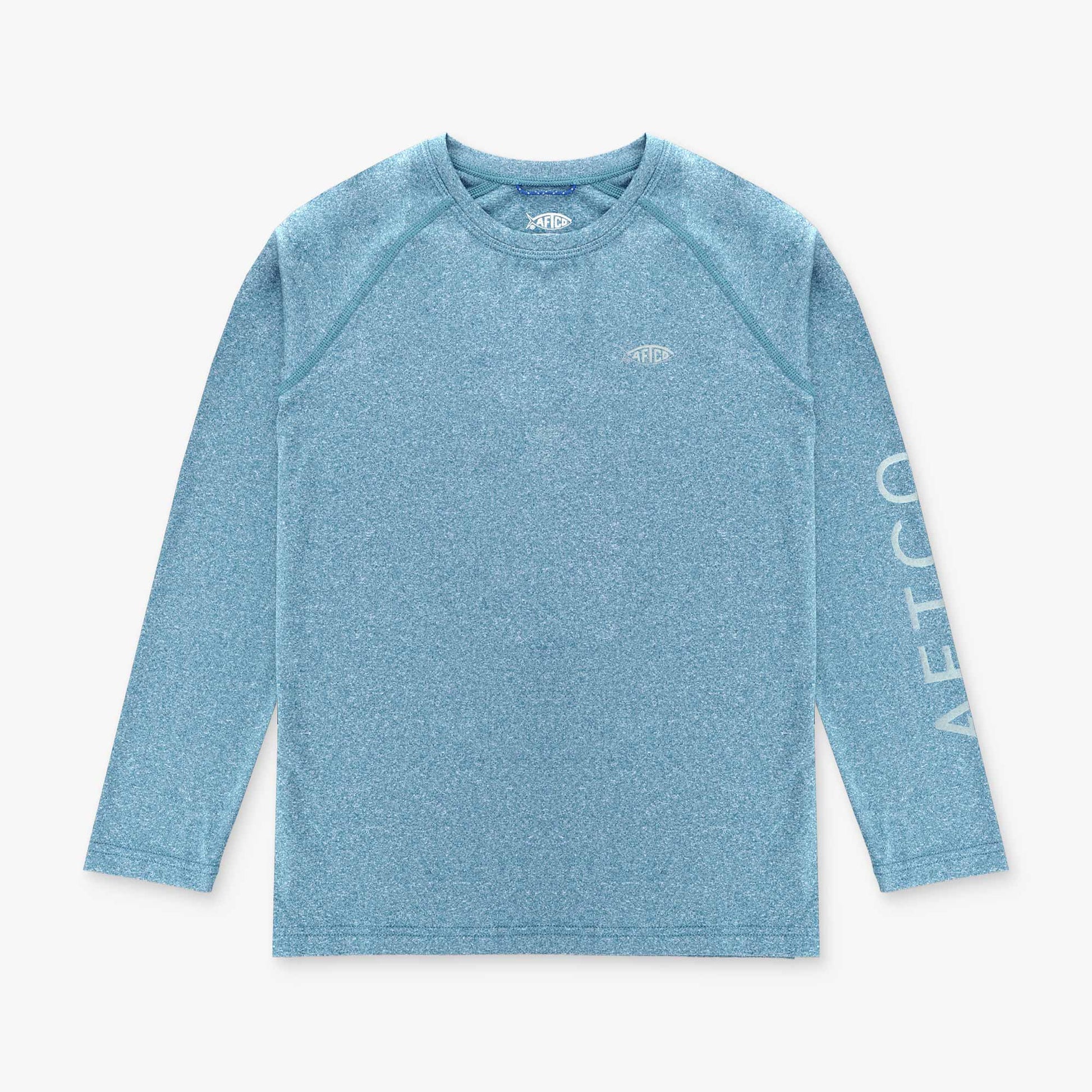 AFTCO Youth Samurai Performance LS Shirt Coral Sands Heather