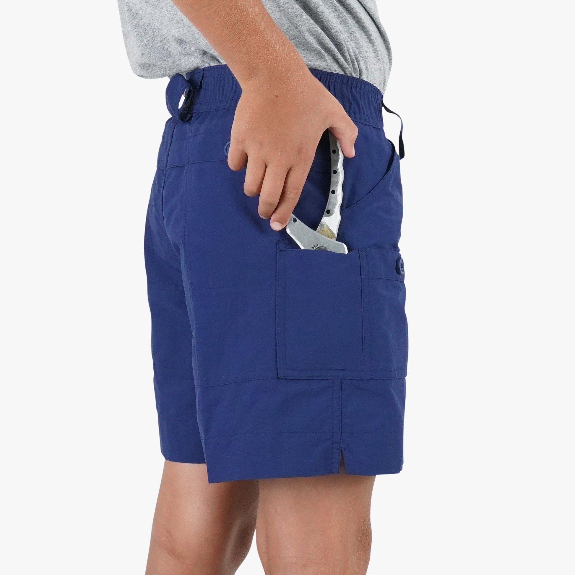 AFTCO Kids Original Fishing Shorts Khaki