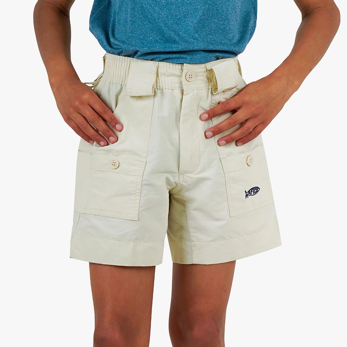 AFTCO Kids Original Fishing Shorts Khaki