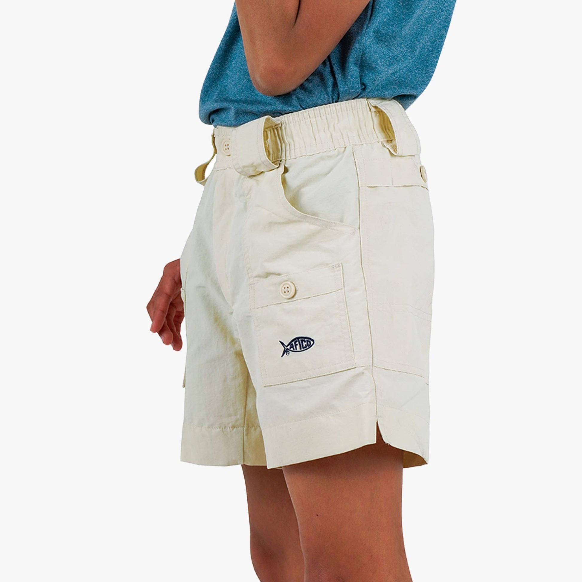 AFTCO Kids Original Fishing Shorts Khaki