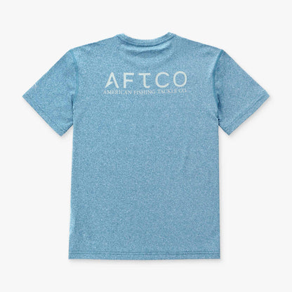 AFTCO Youth Samurai SS Performance Shirt Corsair Heather