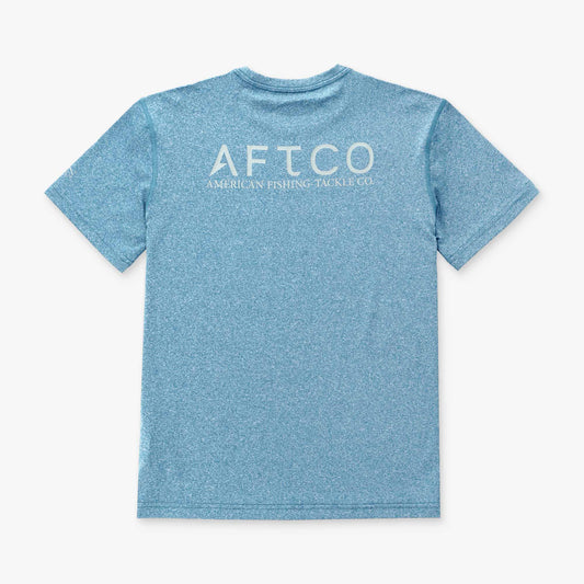AFTCO Youth Samurai SS Performance Shirt Corsair Heather