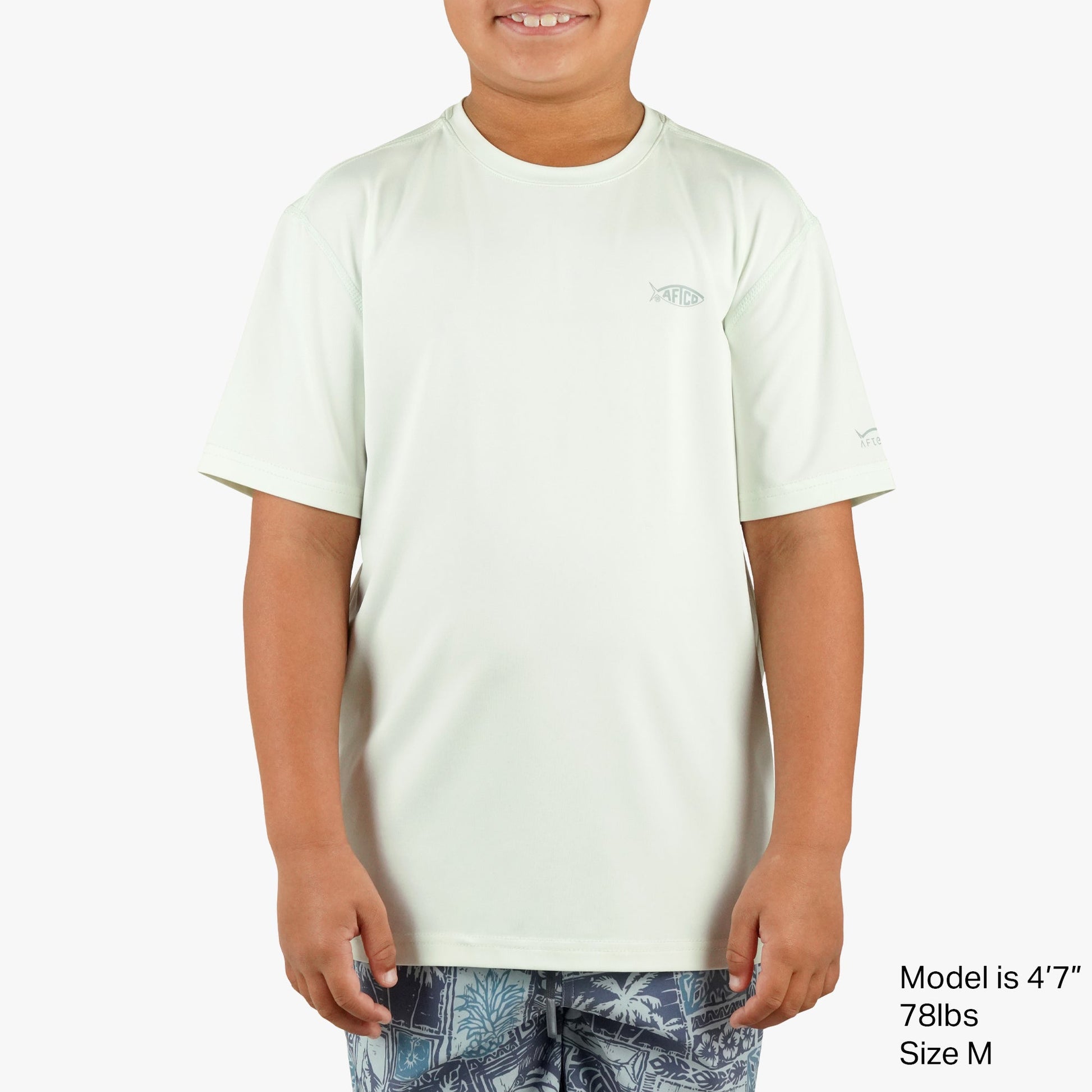 AFTCO Youth Samurai SS Performance Shirt Corsair Heather