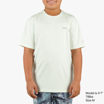 AFTCO Youth Samurai SS Performance Shirt Corsair Heather
