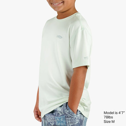 AFTCO Youth Samurai SS Performance Shirt Corsair Heather