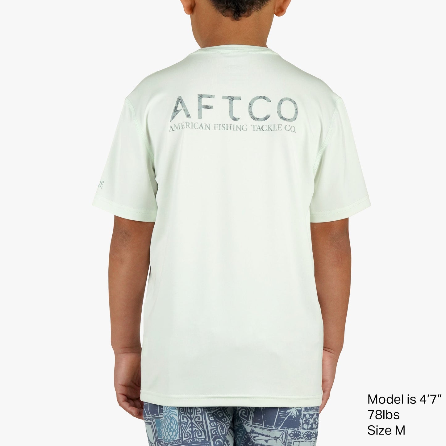 AFTCO Youth Samurai SS Performance Shirt Corsair Heather