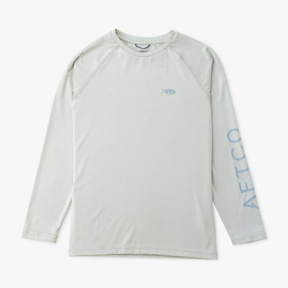 AFTCO Youth Samurai Performance LS Shirt Clearwater Heather