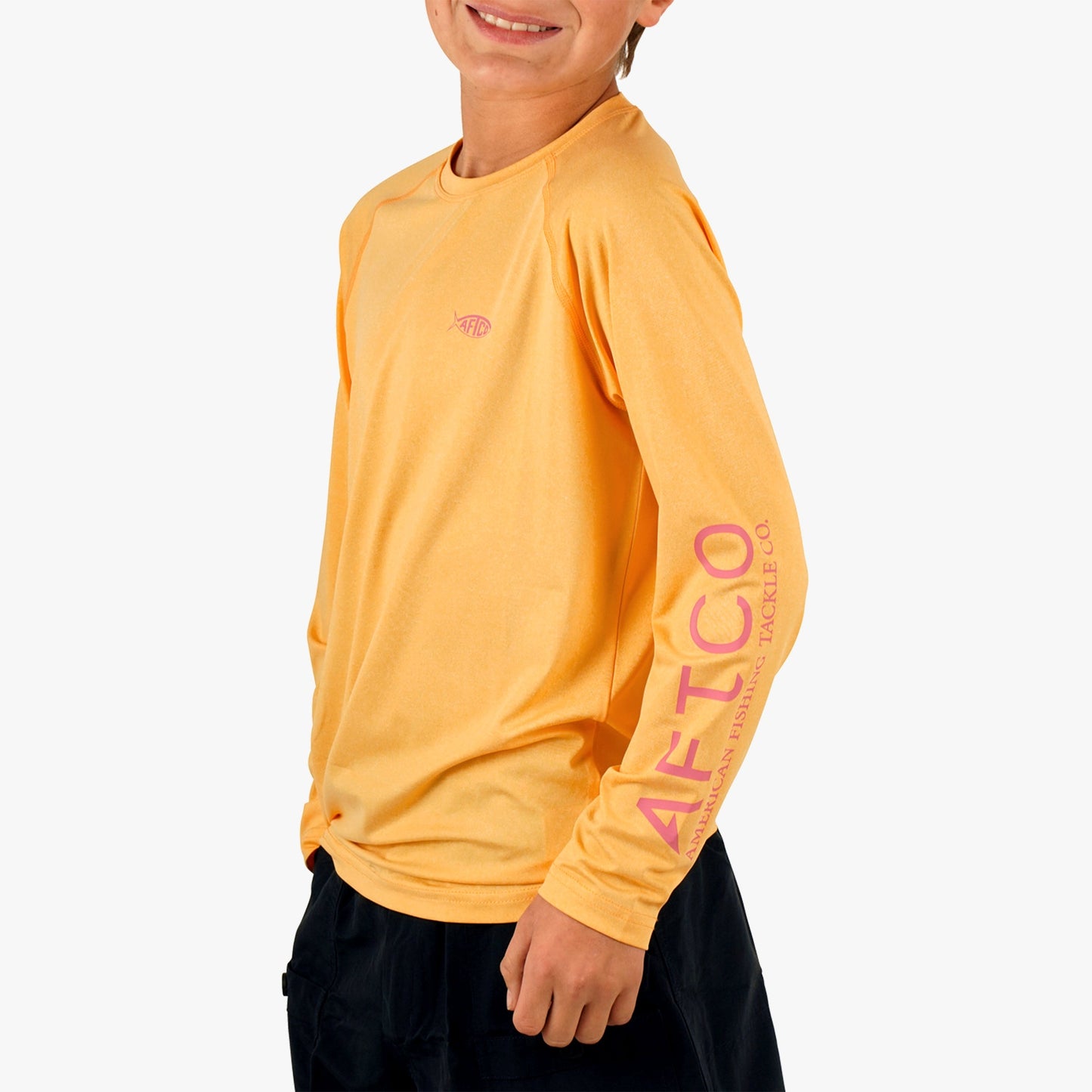 AFTCO Youth Samurai Performance LS Shirt Clearwater Heather