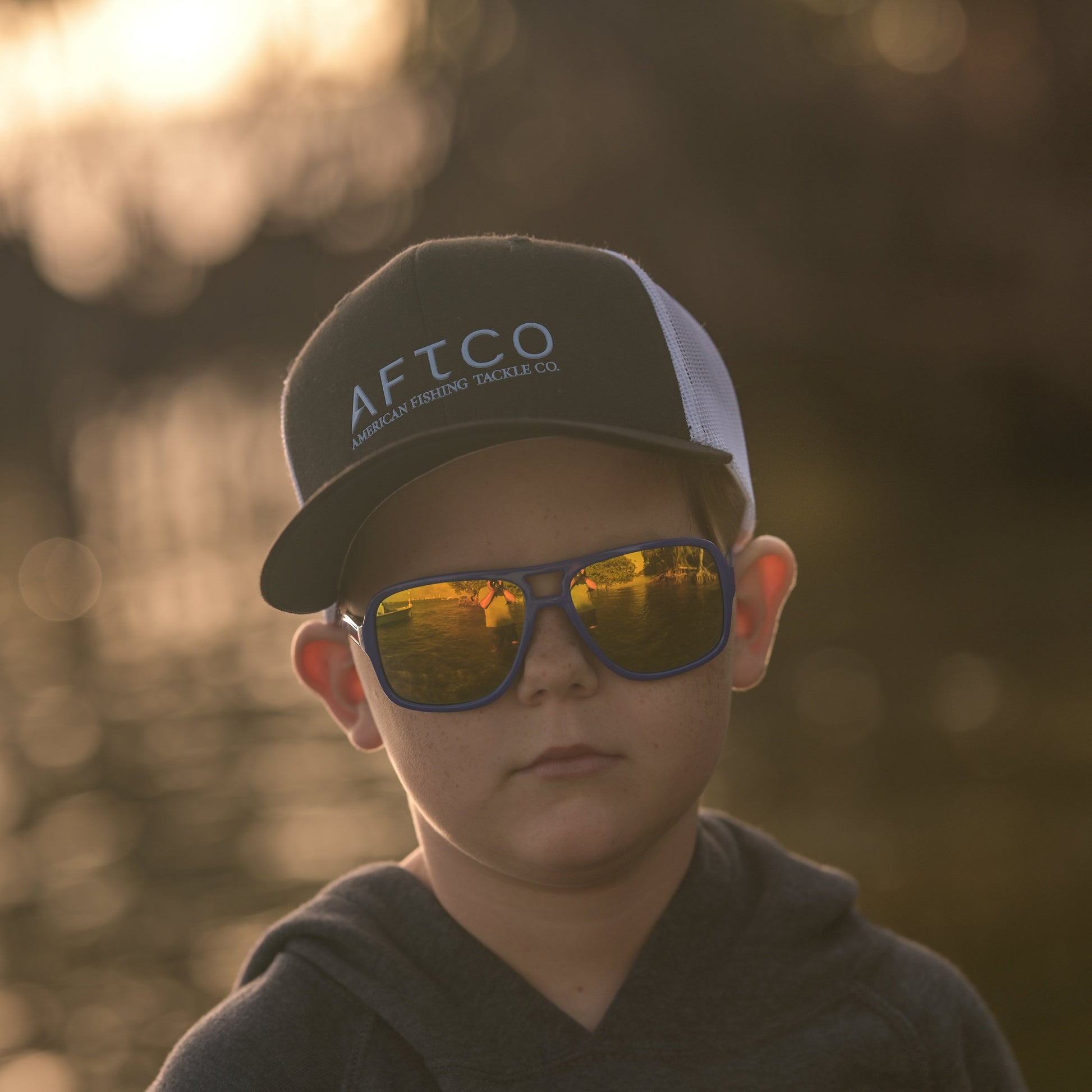 AFTCO Youth Samurai Trucker Hat Black