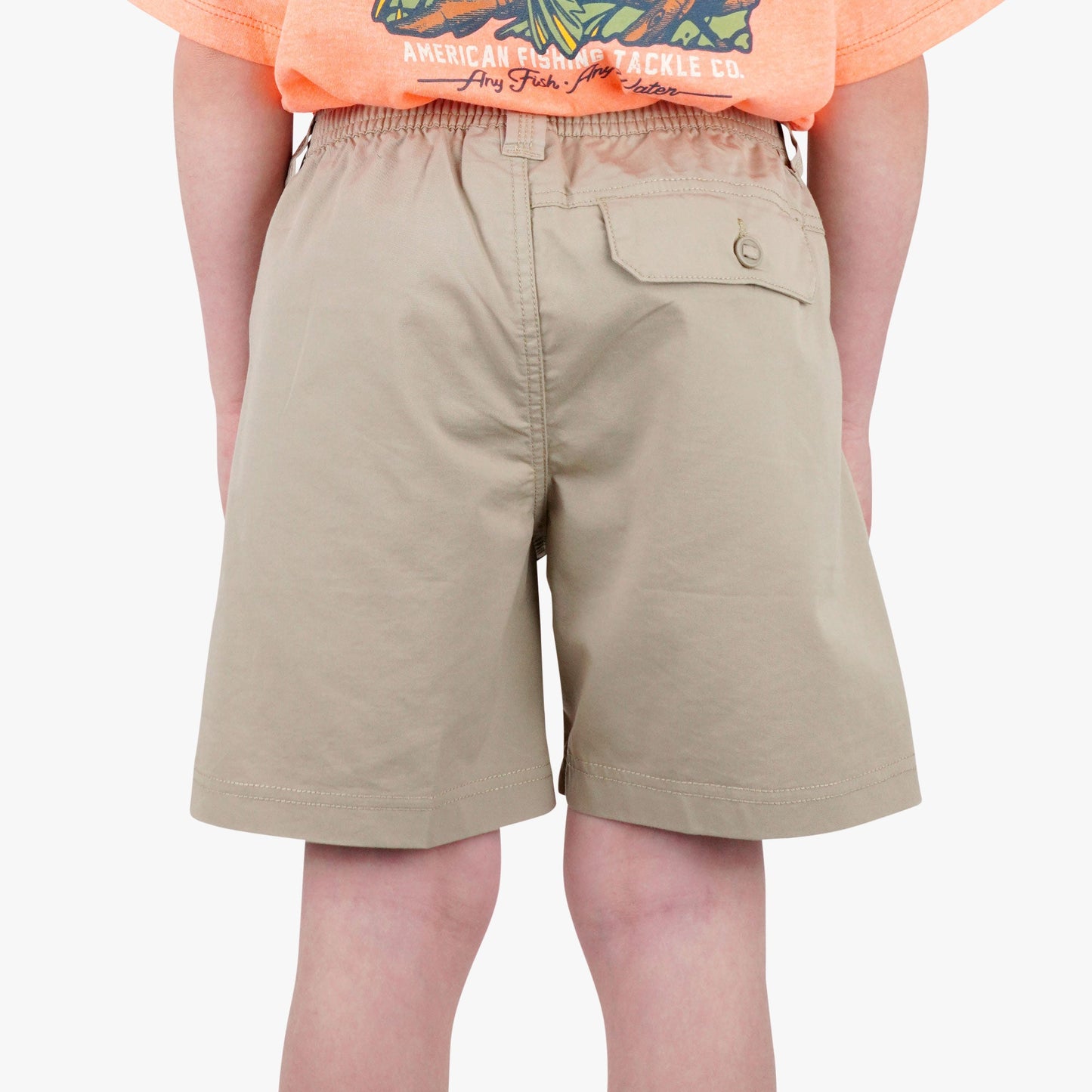 AFTCO Youth Landlocked Shorts Khaki