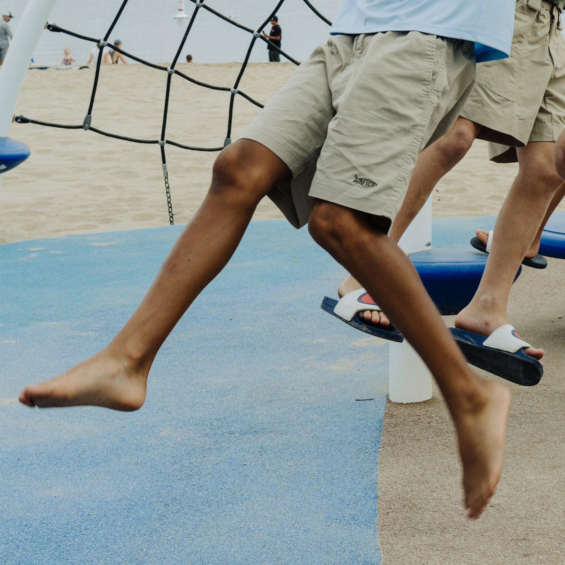AFTCO Youth Landlocked Shorts Khaki