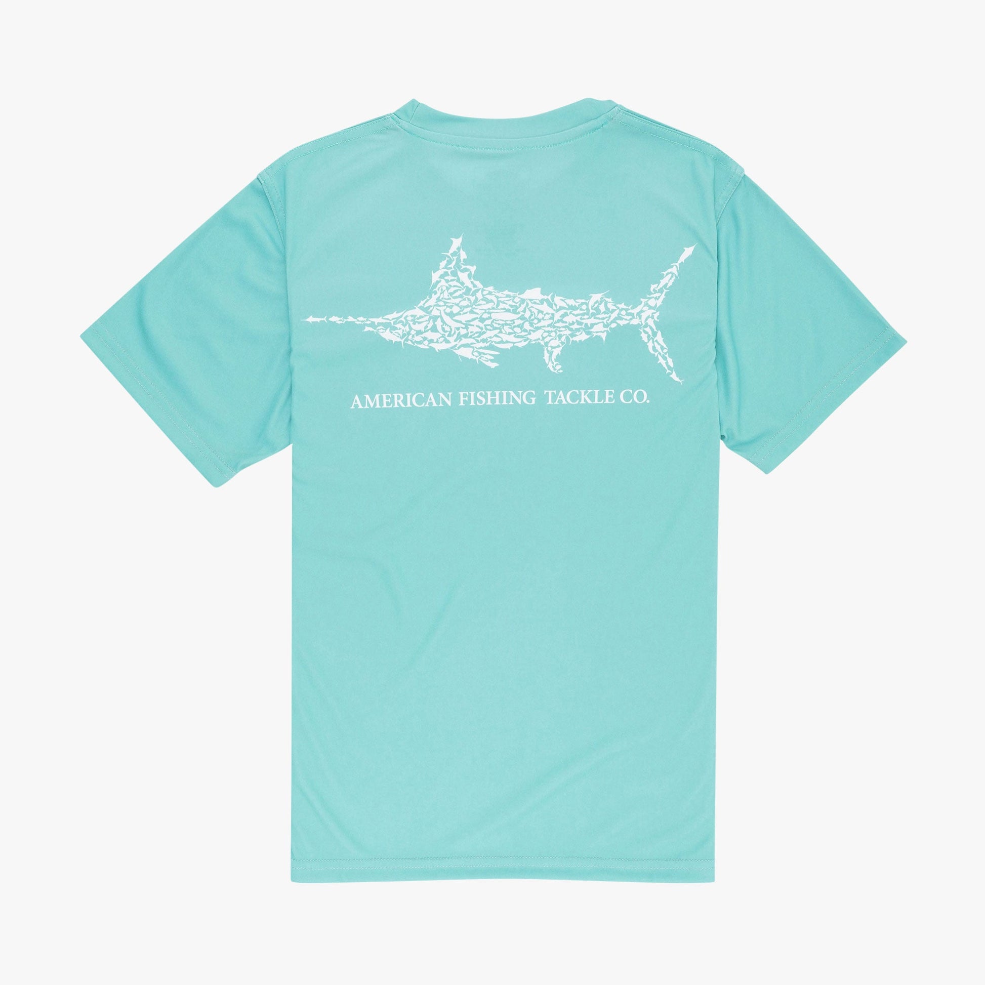AFTCO Kids Jigfish Jig Fishing Short Sleeve Shirt Agate