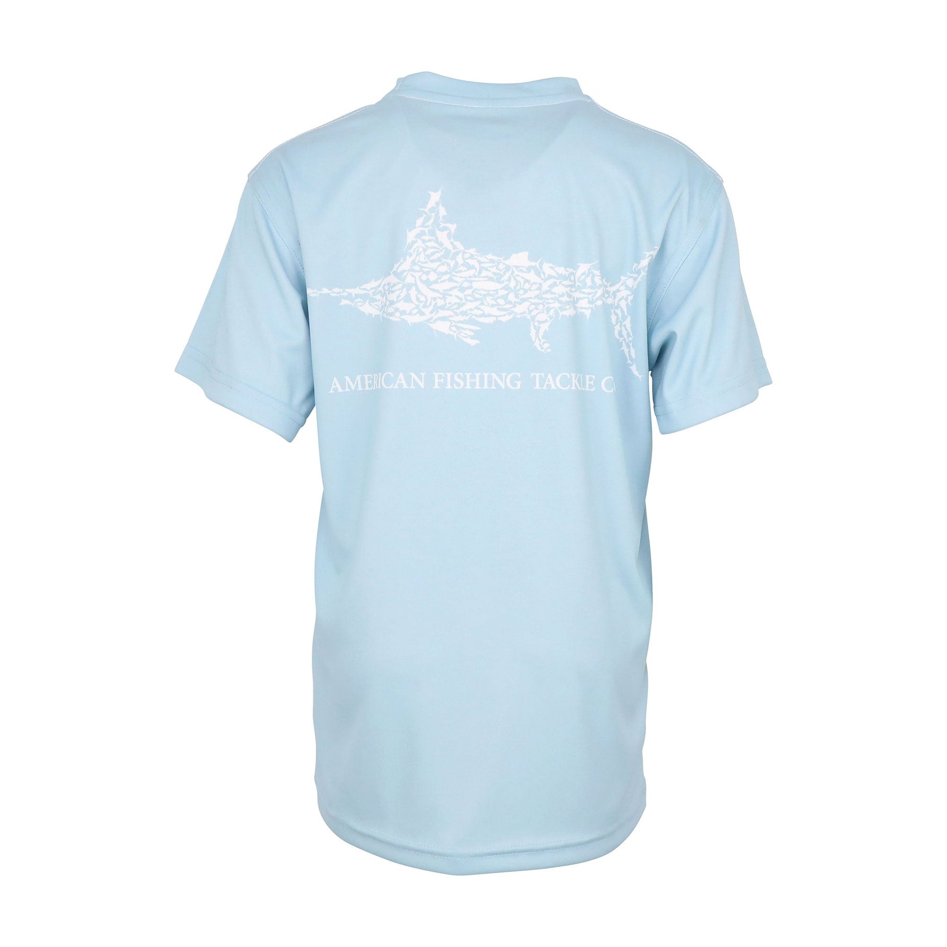 AFTCO Kids Jigfish Jig Fishing Short Sleeve Shirt Agate
