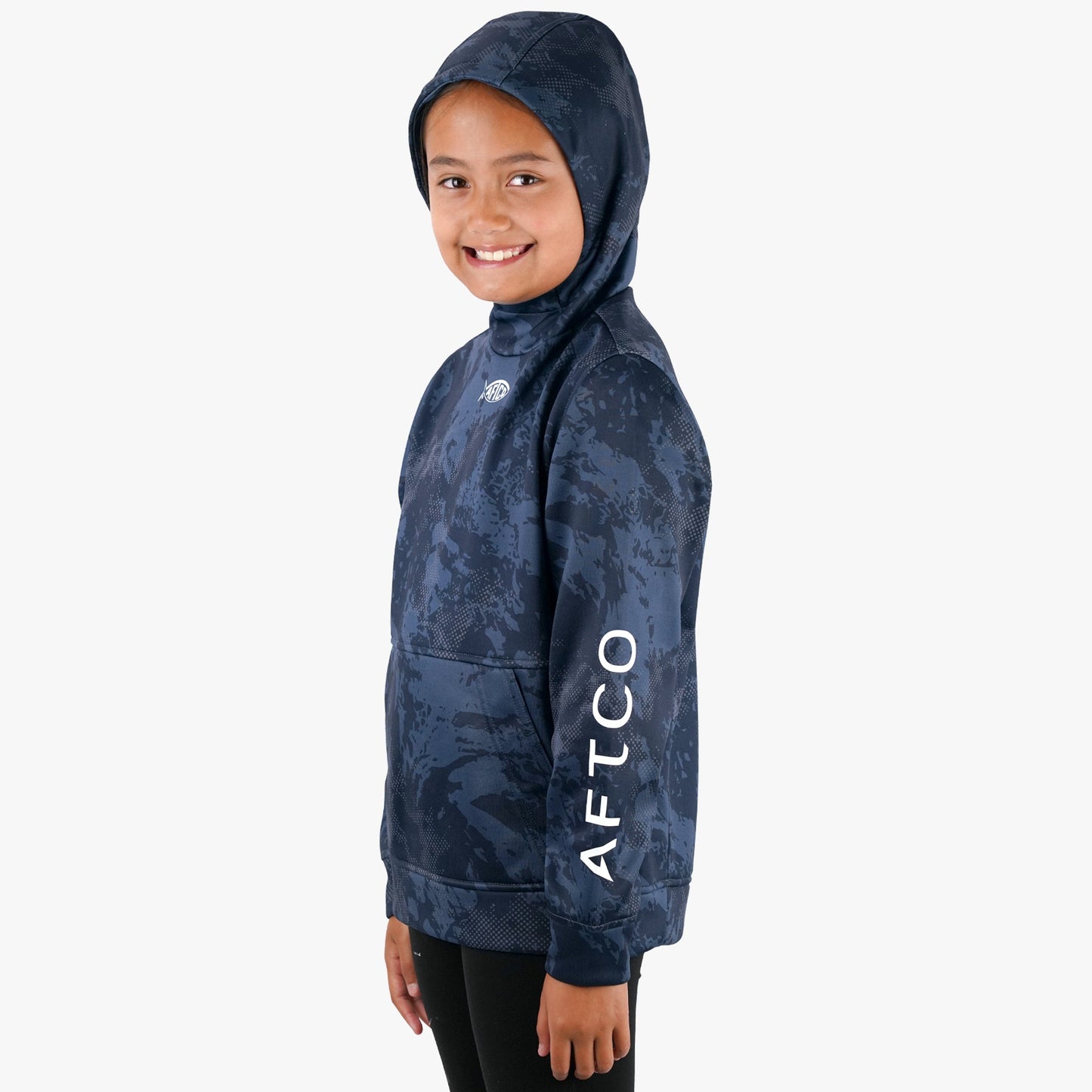 AFTCO Youth Shadow Tactical Hoodie Olive Current Camo