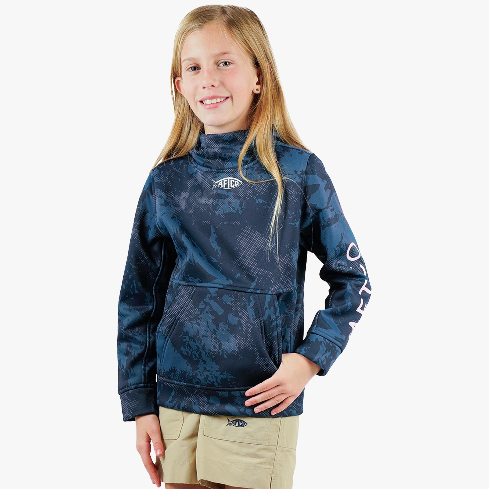 AFTCO Youth Shadow Tactical Hoodie Olive Current Camo