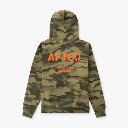 AFTCO Youth Radar Camo Pullover Hoodie Black Camo